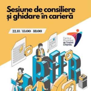 Sesiune de orientare și ghidare în carieră individuală și confidențială