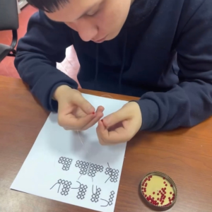 Atelier de confecționare a mărțișoarelor în Școala-auxiliară nr. 7 din sectorul Centru