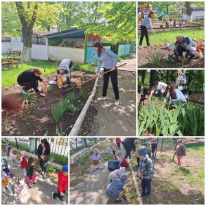 Activități de salubrizare a teritoriilor instituțiilor educaționale din 25 aprilie